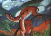 Franz Marc Red Deer II oil on canvas